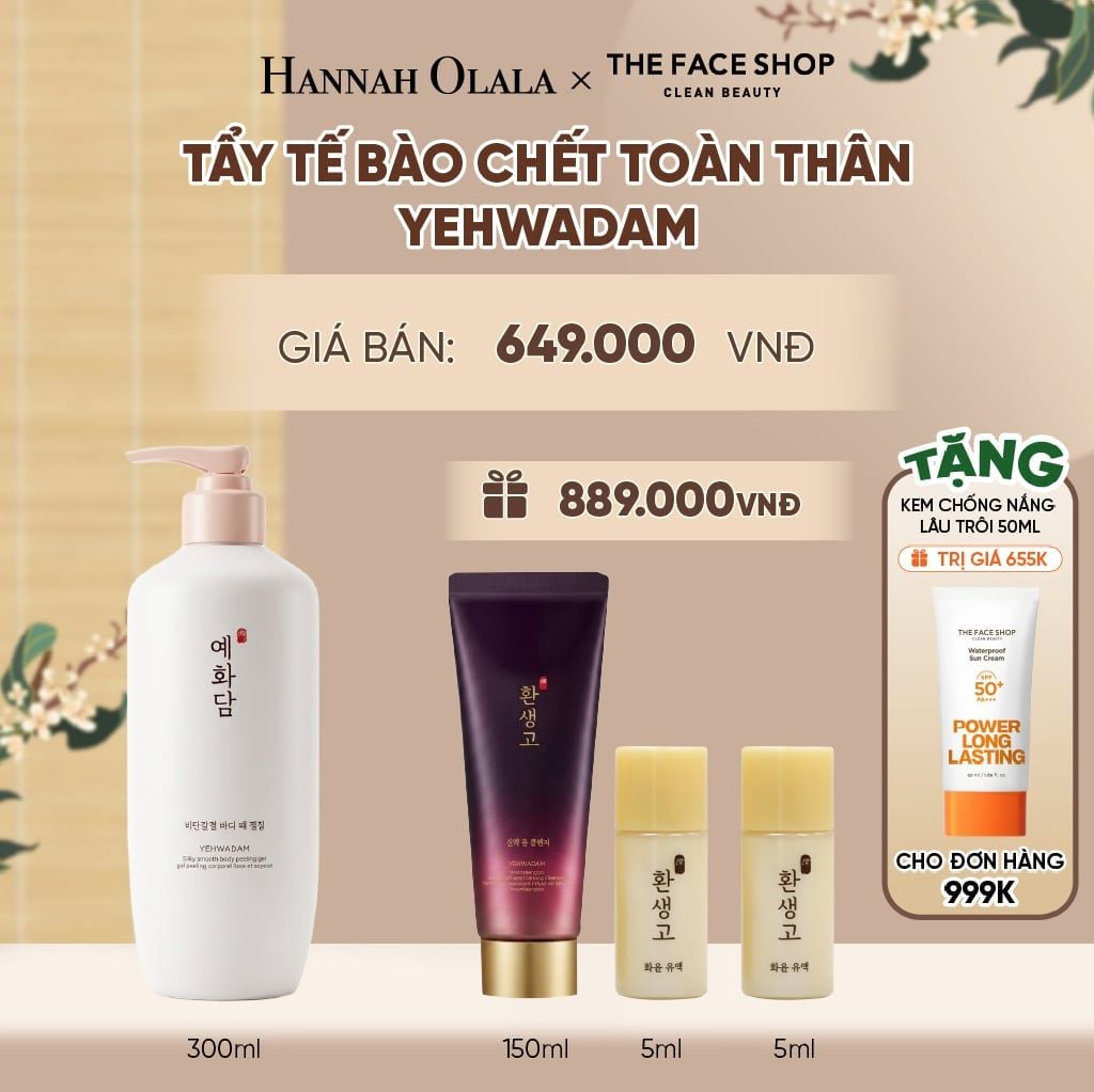  TẨY TẾ BÀO CHẾT TOÀN THÂN YEHWADAM 300ML - A2140 