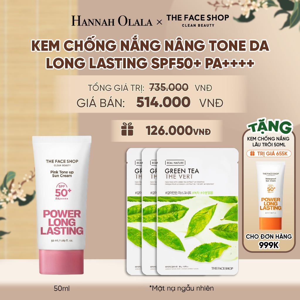  KEM CHỐNG NẮNG NÂNG TONE DA LONG LASTING SPF50+ PA++++ 50ML - A2147 