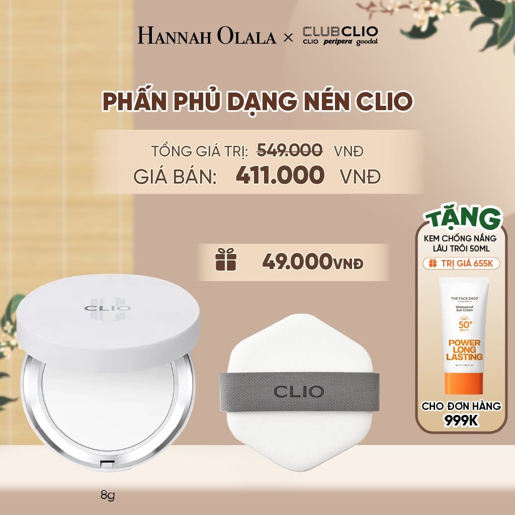  PHẤN PHỦ DẠNG NÉN CLIO STAY PERFECT FINISH PACT 8G - A2050 