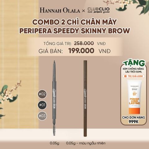  COMBO 2 CHÌ CHÂN MÀY PERIPERA SPEEDY SKINNY BROW - A2110 