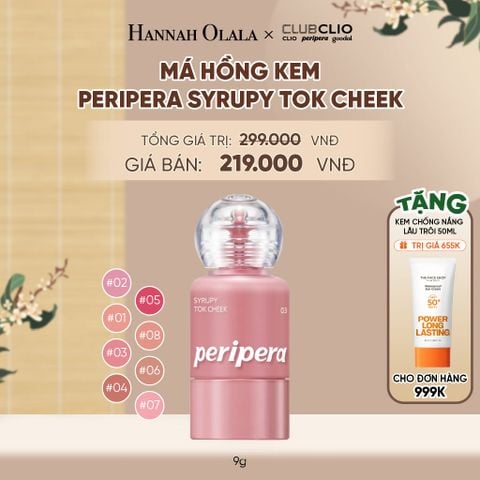  MÁ HỒNG KEM PERIPERA SYRUPY TOK CHEEK 9G - A2113 