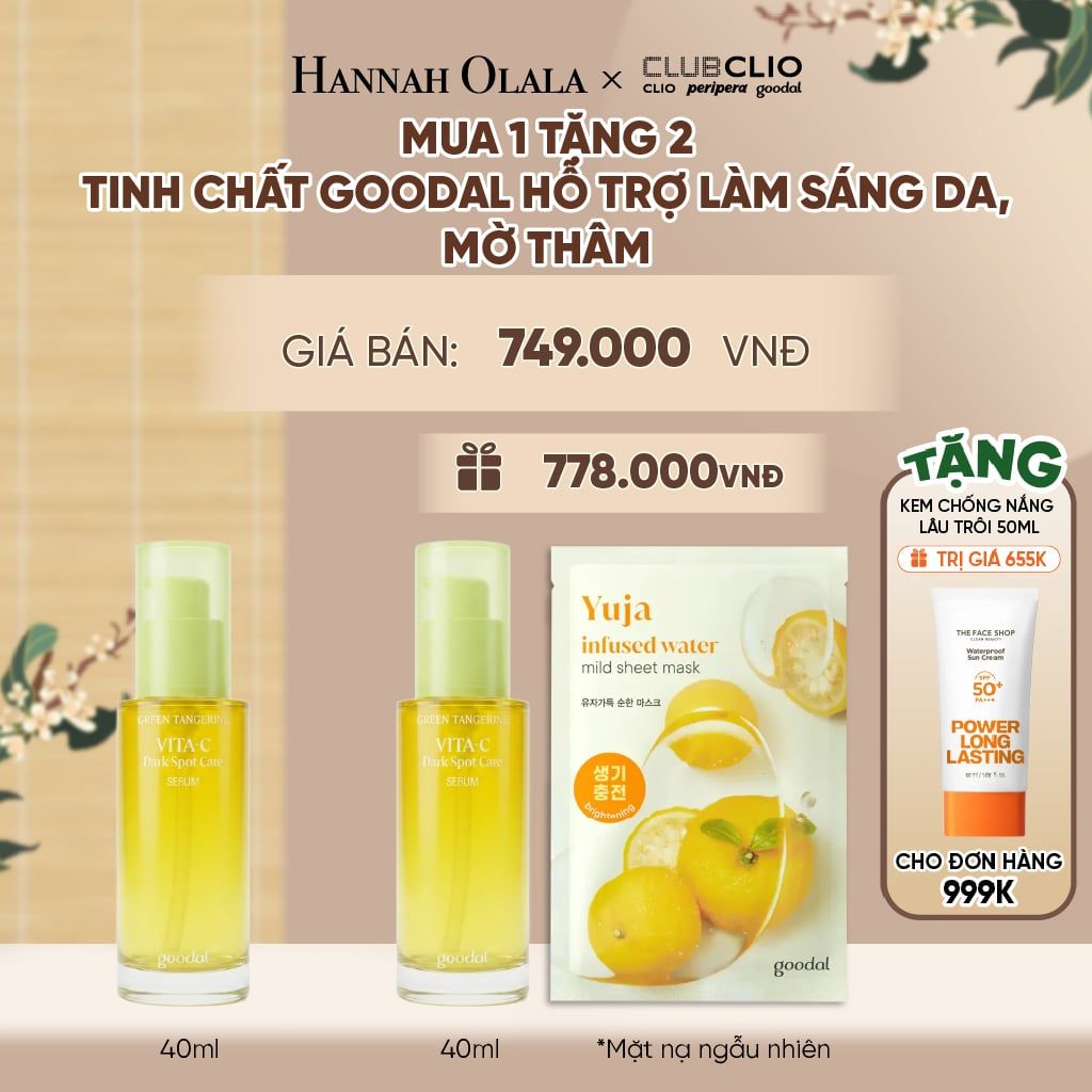  MUA 1 TẶNG 2 TINH CHẤT GOODAL HỖ TRỢ LÀM SÁNG DA, MỜ THÂM 40ML - A2089 