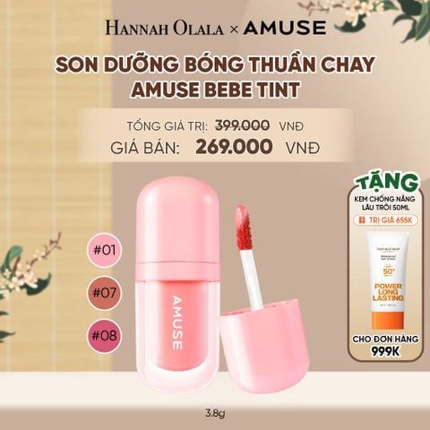  SON DƯỠNG BÓNG THUẦN CHAY AMUSE BEBE TINT 3.8G - A2023 