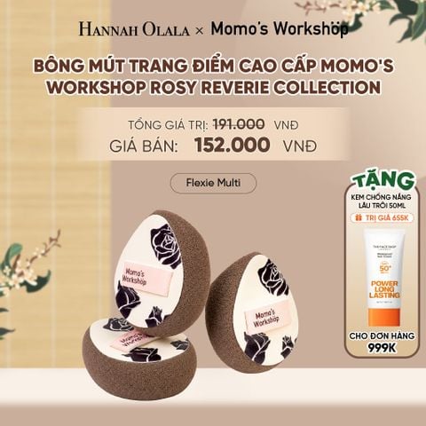  BÔNG MÚT TRANG ĐIỂM CAO CẤP MOMO'S WORKSHOP ROSY REVERIE COLLECTION - A2095 