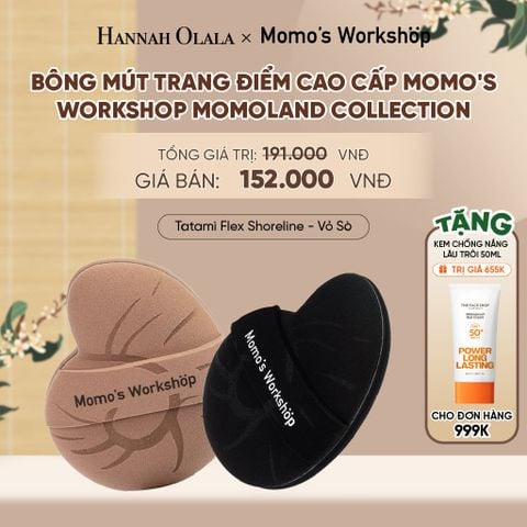  BÔNG MÚT TRANG ĐIỂM CAO CẤP MOMO'S WORKSHOP MOMOLAND COLLECTION - A2098 