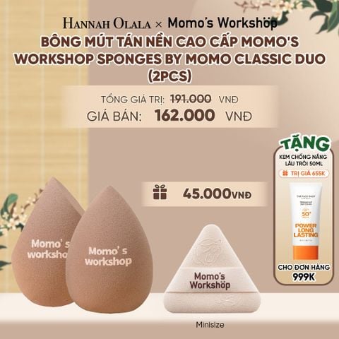  BÔNG MÚT TÁN NỀN CAO CẤP MOMO'S WORKSHOP SPONGES BY MOMO CLASSIC DUO (2PCS) - A2103 
