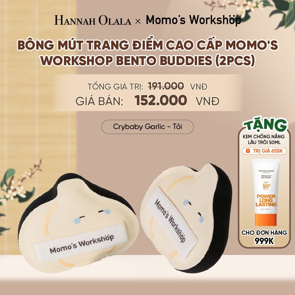  BÔNG MÚT TRANG ĐIỂM CAO CẤP MOMO'S WORKSHOP BENTO BUDDIES (2PCS) - A2105 