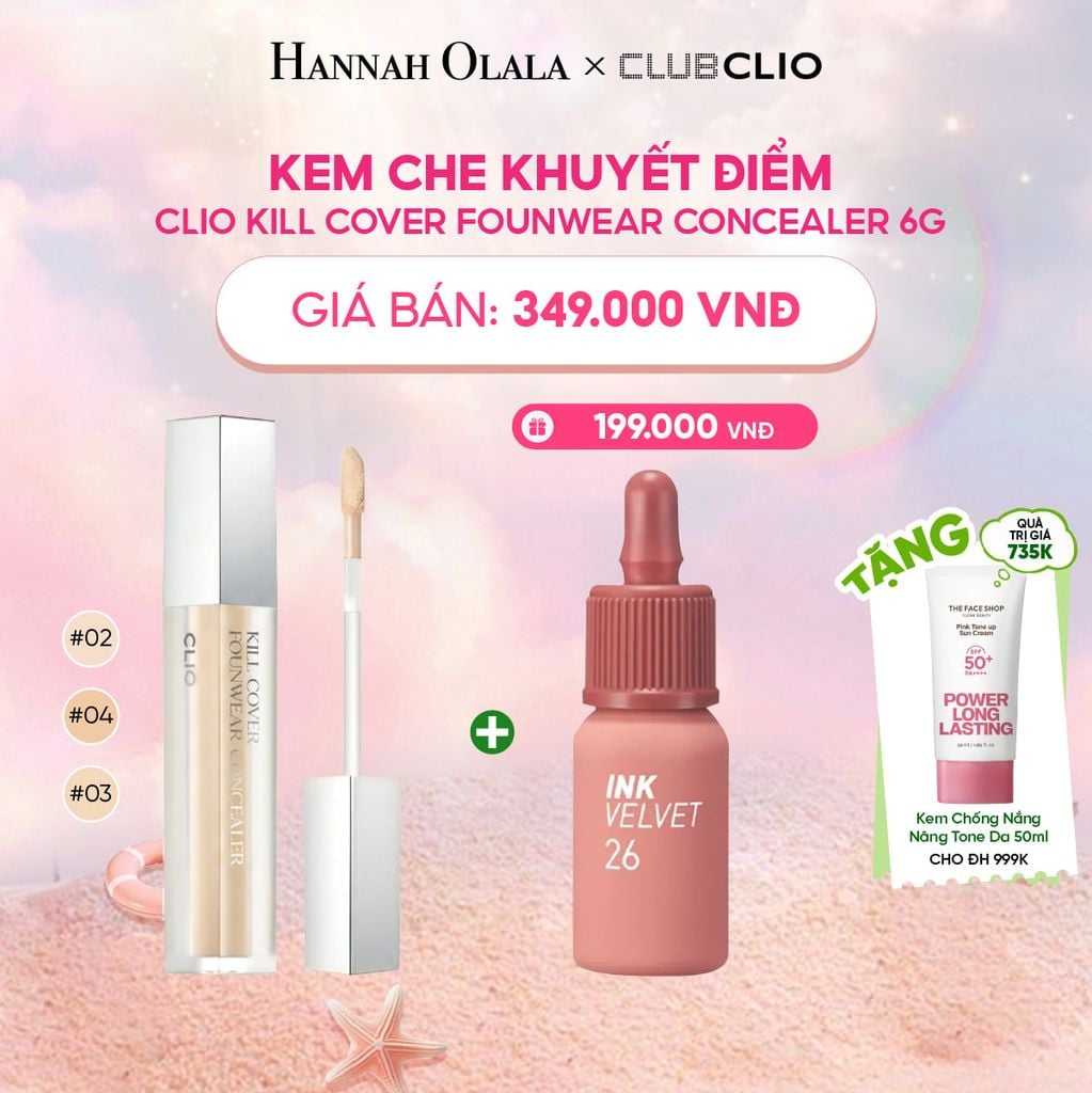  KEM CHE KHUYẾT ĐIỂM CLIO KILL COVER FOUNWEAR CONCEALER 6G 