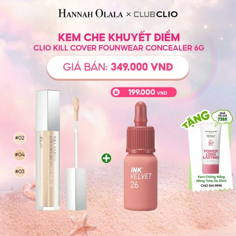  KEM CHE KHUYẾT ĐIỂM CLIO KILL COVER FOUNWEAR CONCEALER 6G 