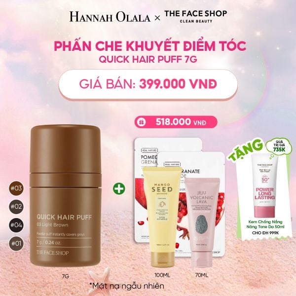  PHẤN CHE KHUYẾT ĐIỂM TÓC QUICK HAIR PUFF 7G 