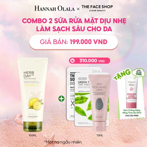 COMBO 2 SỮA RỬA MẶT DỊU NHẸ LÀM SẠCH SÂU CHO DA 