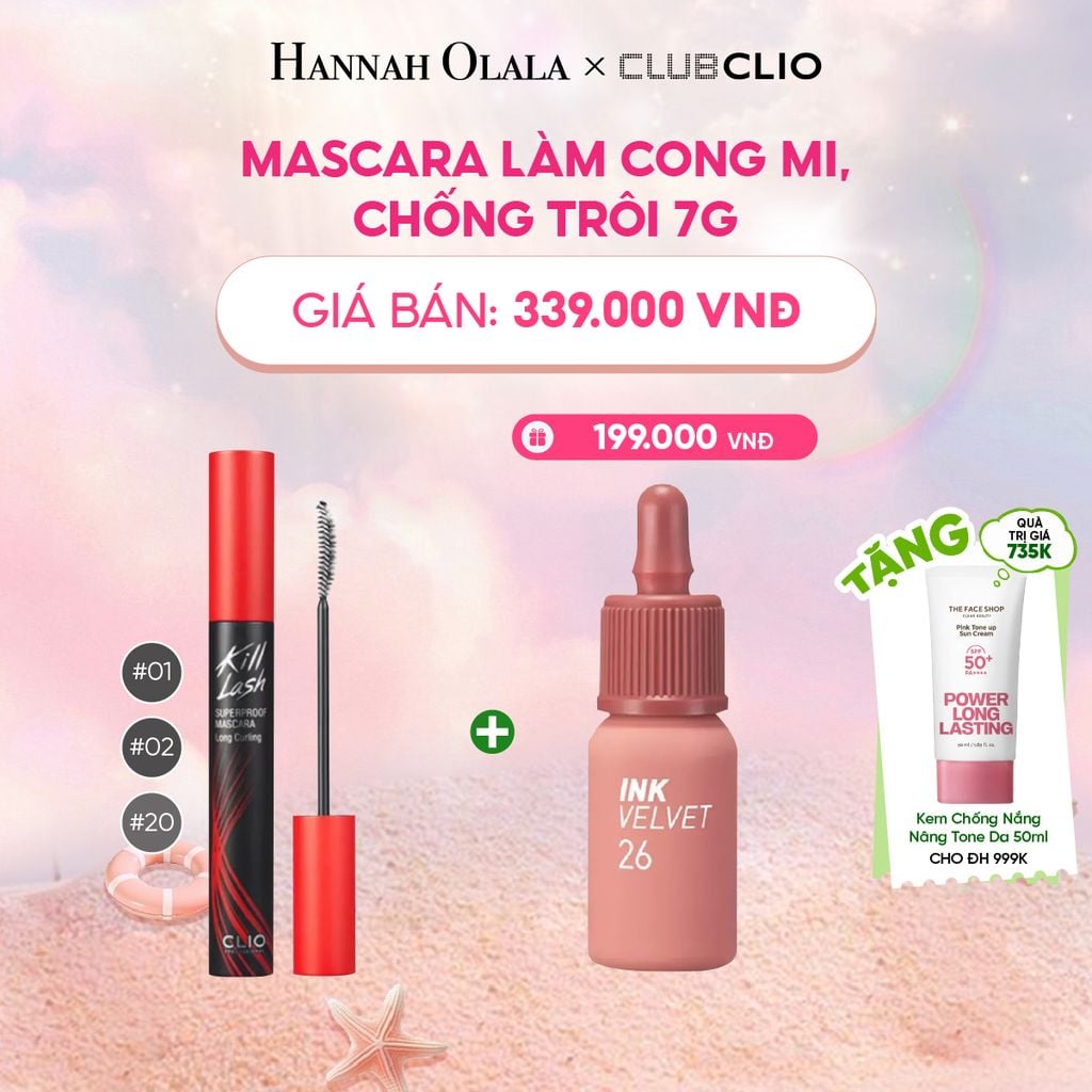  MASCARA LÀM CONG MI, CHỐNG TRÔI 7G 