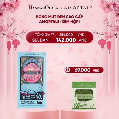  DEAL 6: BÔNG MÚT ĐEN CAO CẤP AMORTALS (KÈM HỘP) 