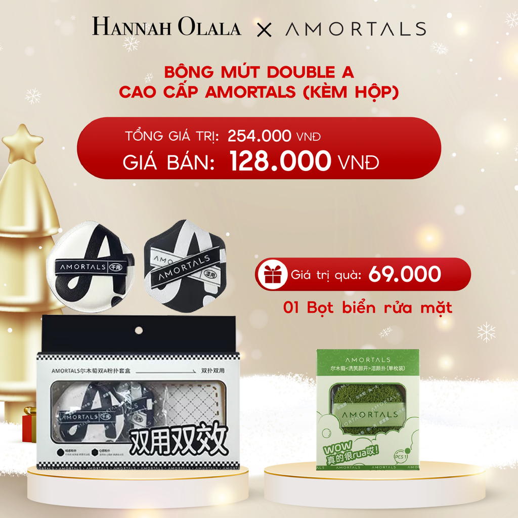 A1342_DEAL 8: BÔNG MÚT DOUBLE A CAO CẤP AMORTALS (KÈM HỘP) 
