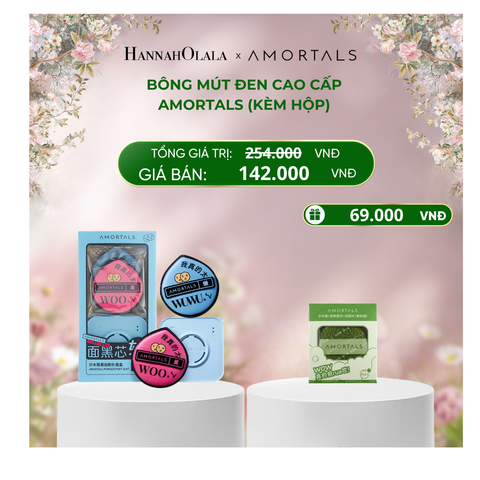  E1612_DEAL 10: BÔNG MÚT ĐEN CAO CẤP AMORTALS (KÈM HỘP) 