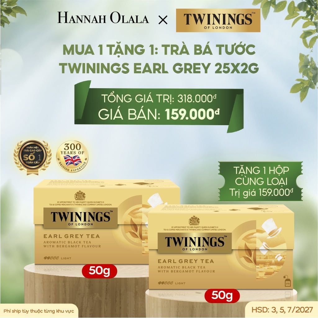  E166_DEAL 1: [MUA 1 TẶNG 1] TRÀ ĐEN TWININGS 25s 