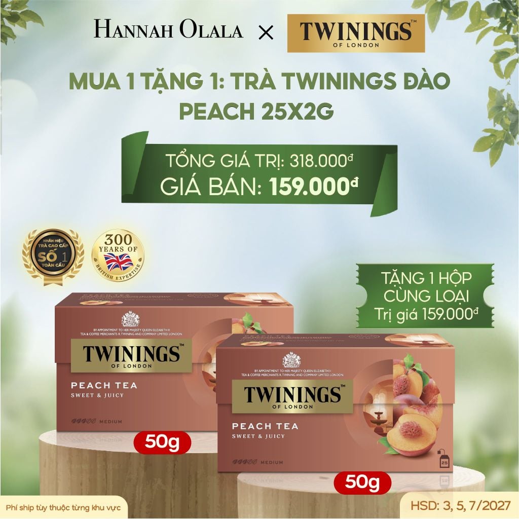  E168_DEAL 3: [MUA 1 TẶNG 1] TRÀ ĐEN TWININGS VỊ TRÁI CÂY 