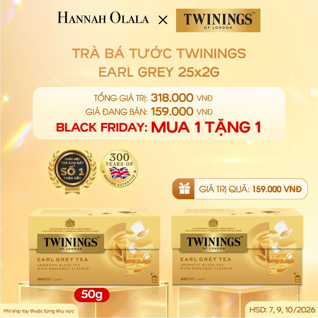  DEAL 1: 2 HỘP TRÀ ĐEN TWININGS 25s 