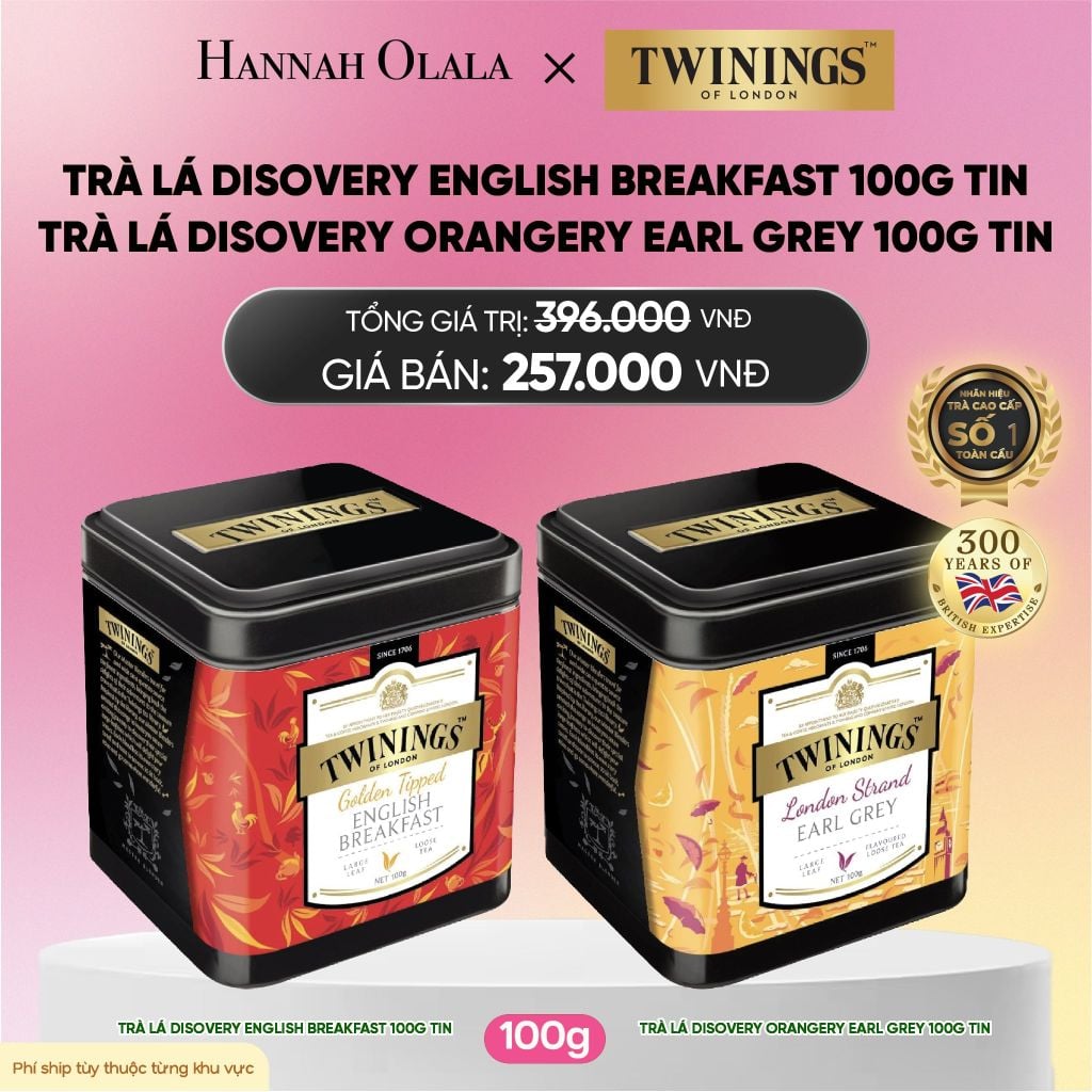  TRÀ ĐEN TWININGS DẠNG HỘP THIẾC CAO CẤP_A291 