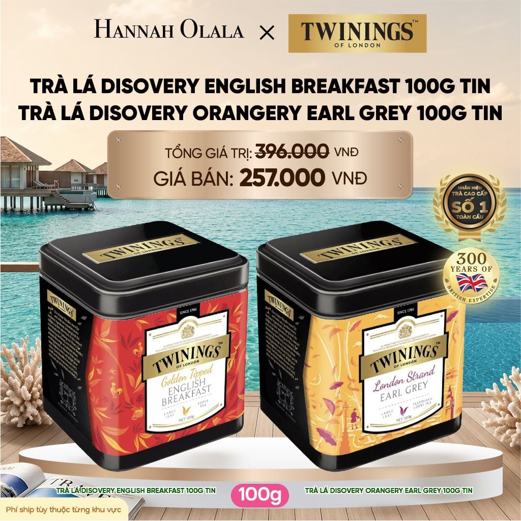  TRÀ ĐEN TWININGS DẠNG HỘP THIẾC CAO CẤP_ D52 