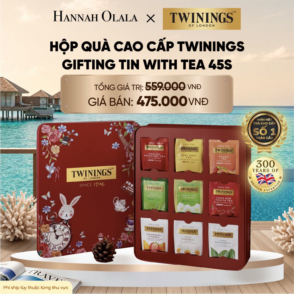  HỘP QUÀ TWININGS CAO CẤP LỚN_ D128 