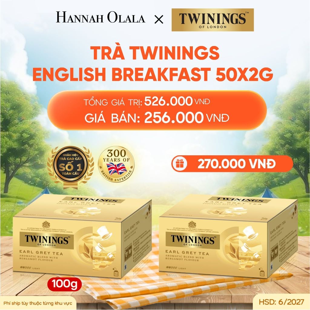  DEAL 2: [MUA 1 TẶNG 1] TRÀ ĐEN TWININGS 50s 