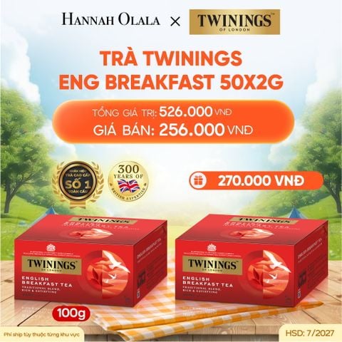  DEAL 2: [MUA 1 TẶNG 1] TRÀ ĐEN TWININGS 50s 