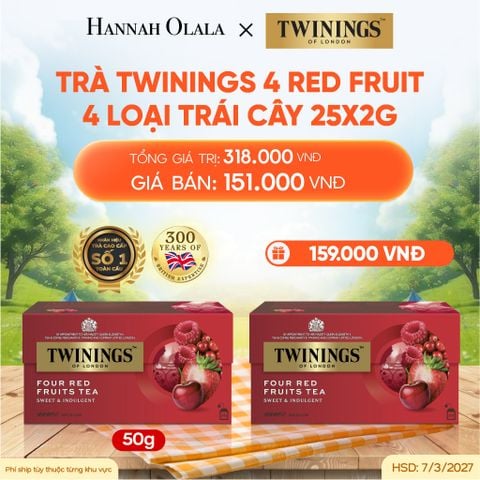  DEAL 3: [MUA 1 TẶNG 1] TRÀ ĐEN TWININGS VỊ TRÁI CÂY 