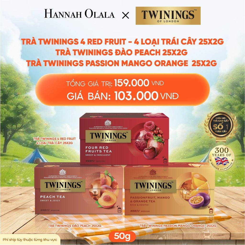  DEAL 3: TRÀ ĐEN TWININGS VỊ TRÁI CÂY 