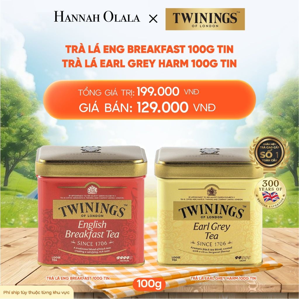  DEAL 7: TRÀ ĐEN TWININGS DẠNG HỘP THIẾC 