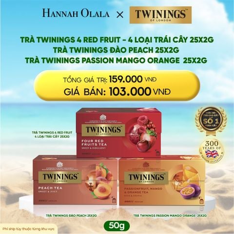  DEAL 3: TRÀ ĐEN TWININGS VỊ TRÁI CÂY 