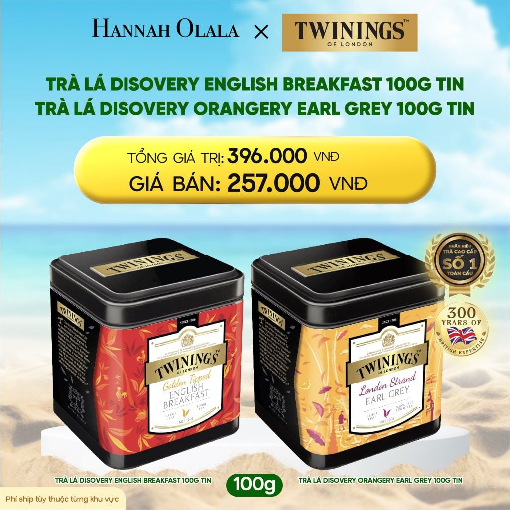  DEAL 6: TRÀ ĐEN TWININGS DẠNG HỘP THIẾC CAO CẤP 