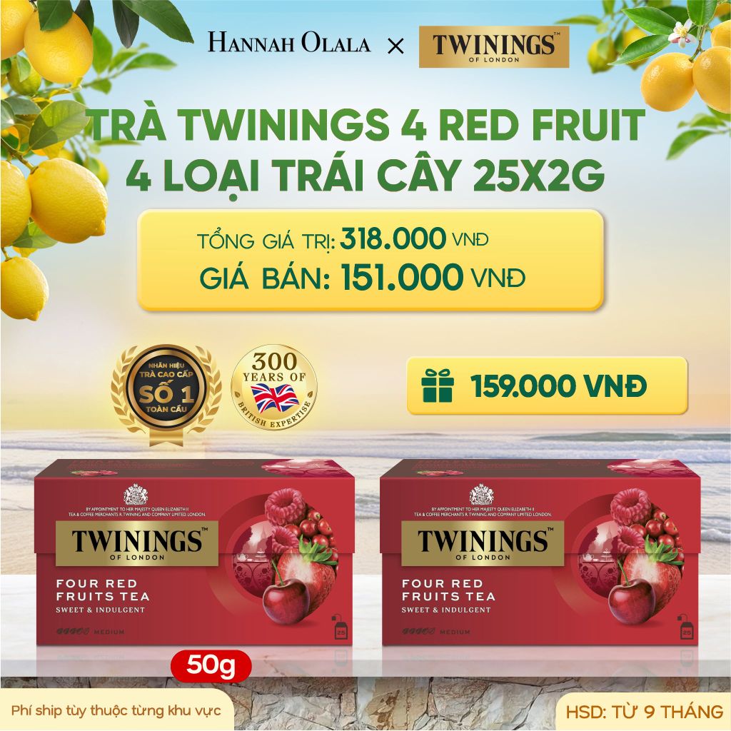  [MUA 1 TẶNG 1] TRÀ ĐEN TWININGS VỊ TRÁI CÂY - DEAL 3 