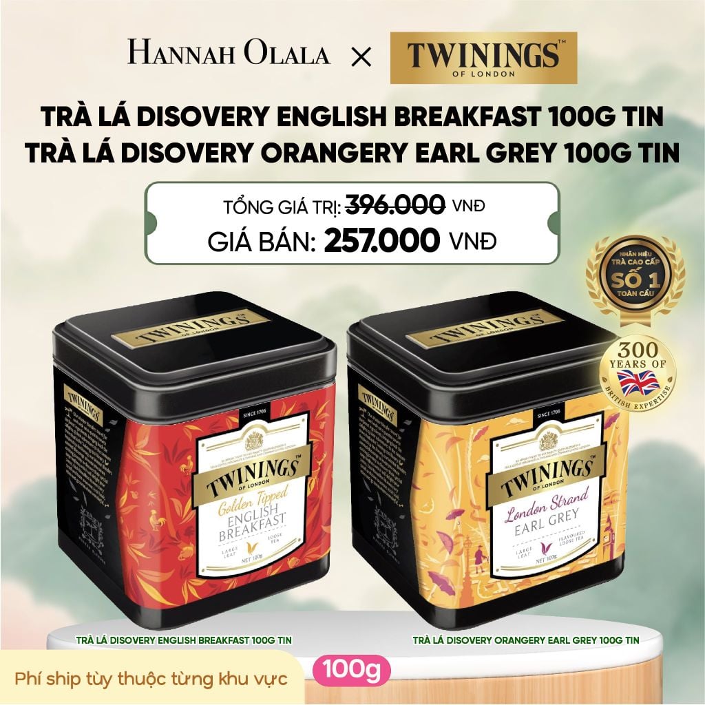  TRÀ ĐEN TWININGS DẠNG HỘP THIẾC CAO CẤP - DEAL 6 - A2011 