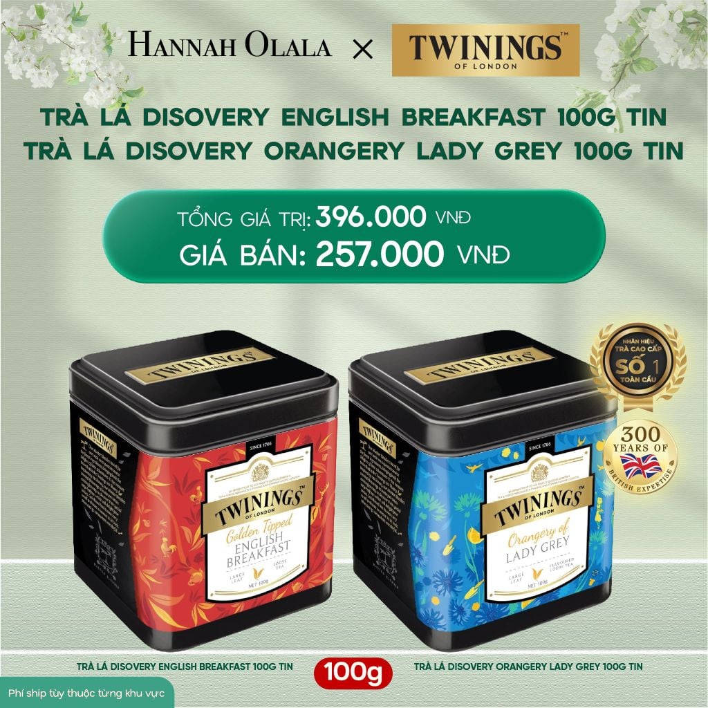  DEAL 6: TRÀ ĐEN TWININGS DẠNG HỘP THIẾC CAO CẤP 