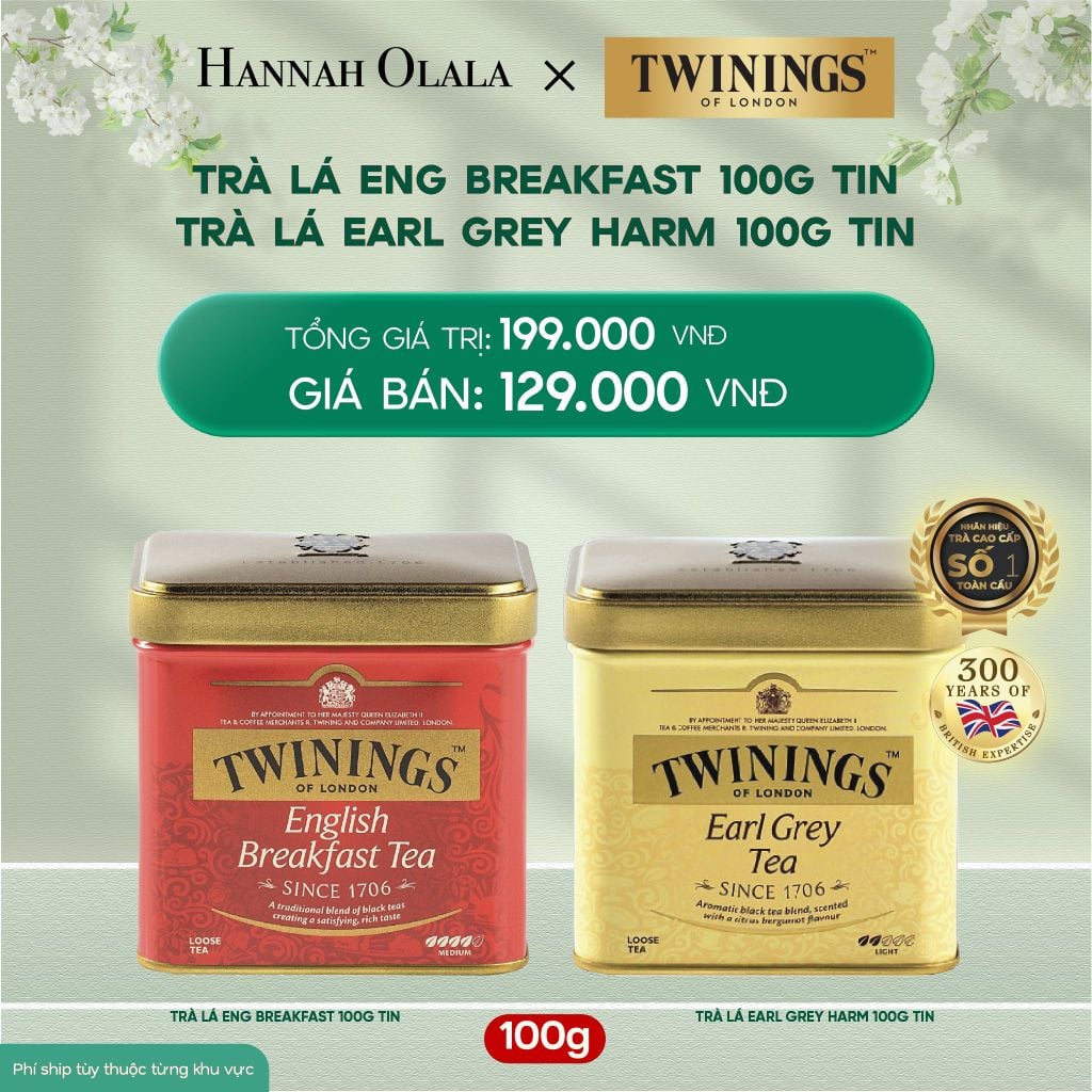  DEAL 7: TRÀ ĐEN TWININGS DẠNG HỘP THIẾC 
