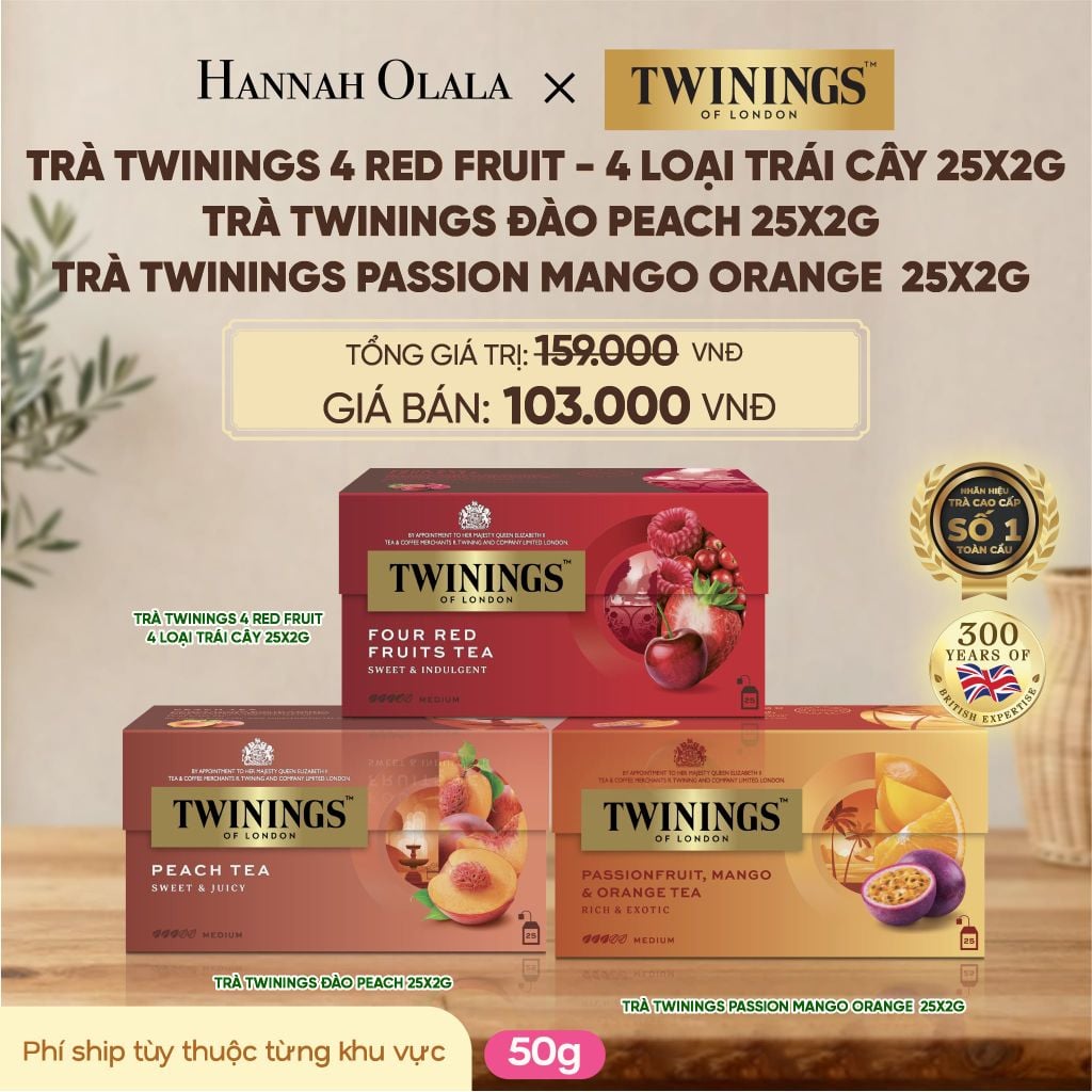  TRÀ ĐEN TWININGS VỊ TRÁI CÂY - DEAL 3 - D237 
