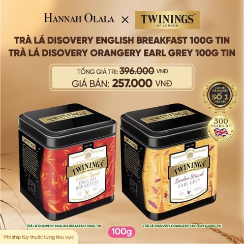  TRÀ ĐEN TWININGS DẠNG HỘP THIẾC CAO CẤP - DEAL 6 - E68 