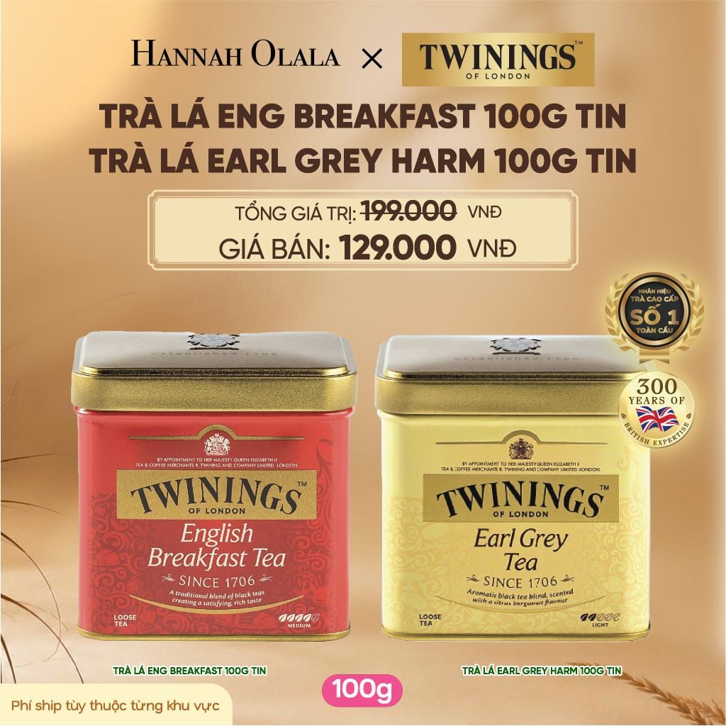  TRÀ ĐEN TWININGS DẠNG HỘP THIẾC - DEAL 7 - E70 
