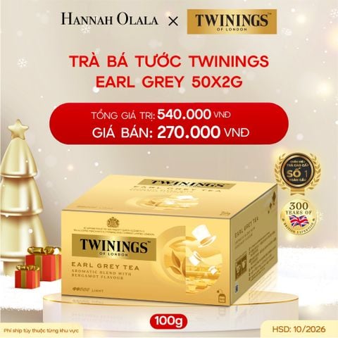  DEAL 2: HỘP TRÀ ĐEN TWININGS 50s - HSD: tháng 10/2026 
