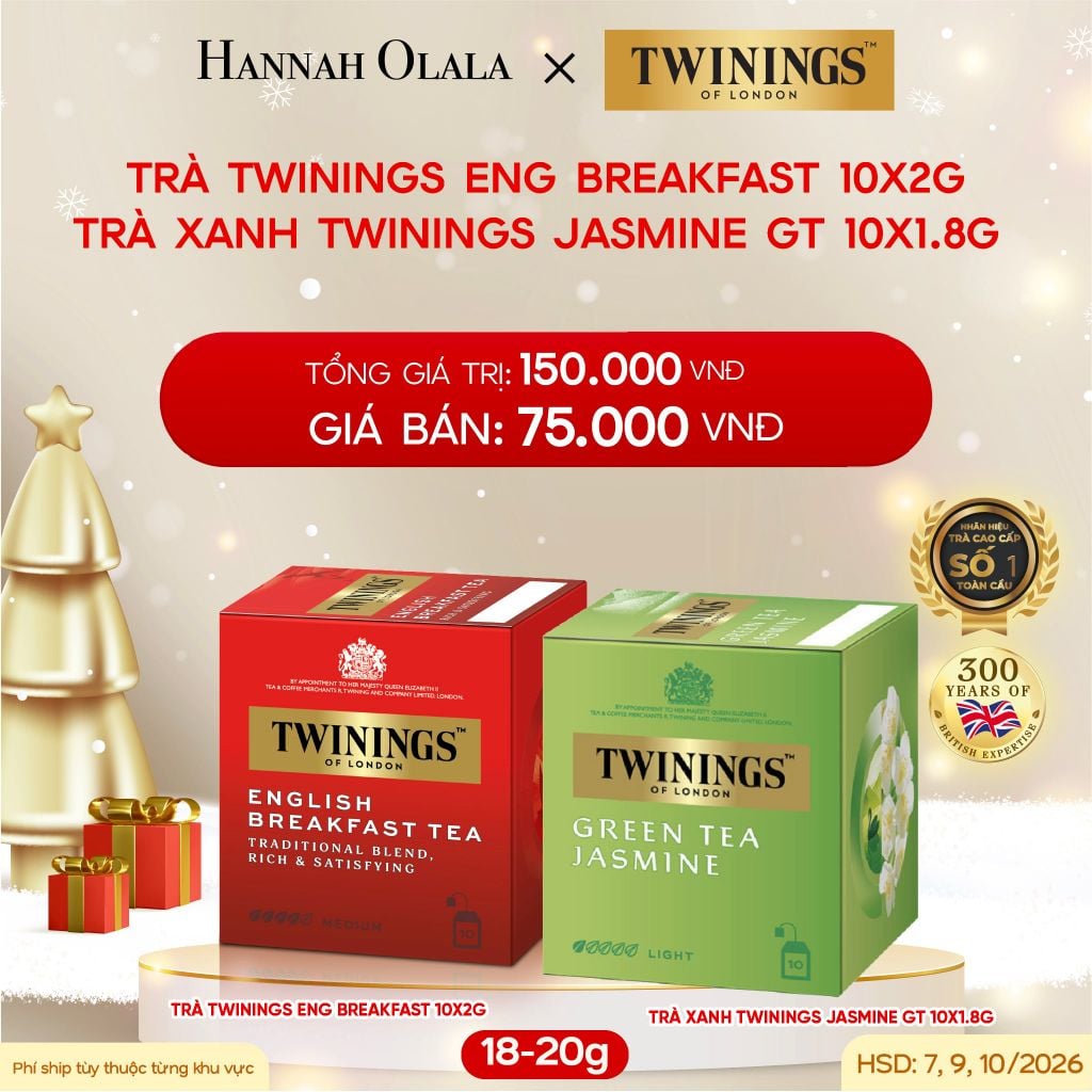  DEAL 3: HỘP TRÀ ĐEN TWININGS 10s - HSD: Tháng 7,9,10/2026 