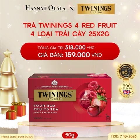  DEAL 4: HỘP TRÀ ĐEN TWININGS VỊ TRÁI CÂY - HSD: Tháng 7,10/2026 