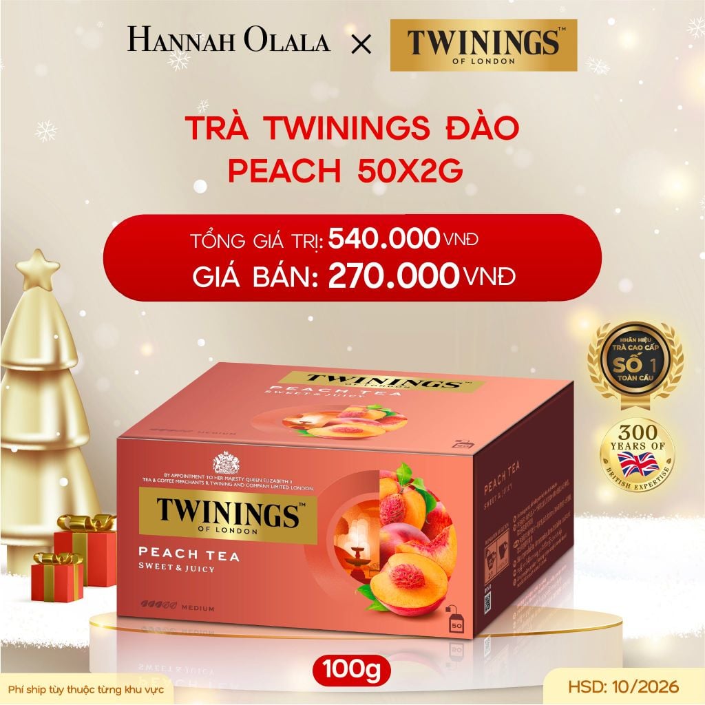  DEAL 4: HỘP TRÀ ĐEN TWININGS VỊ TRÁI CÂY - HSD: Tháng 7,10/2026 
