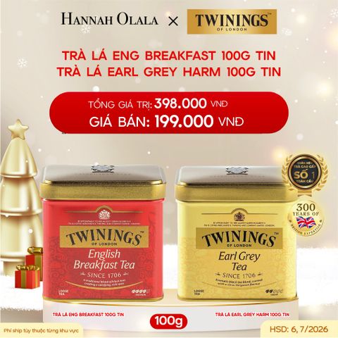  DEAL 7: HỘP TRÀ ĐEN TWININGS DẠNG HỘP THIẾC - HSD: tháng 6,7/2026 