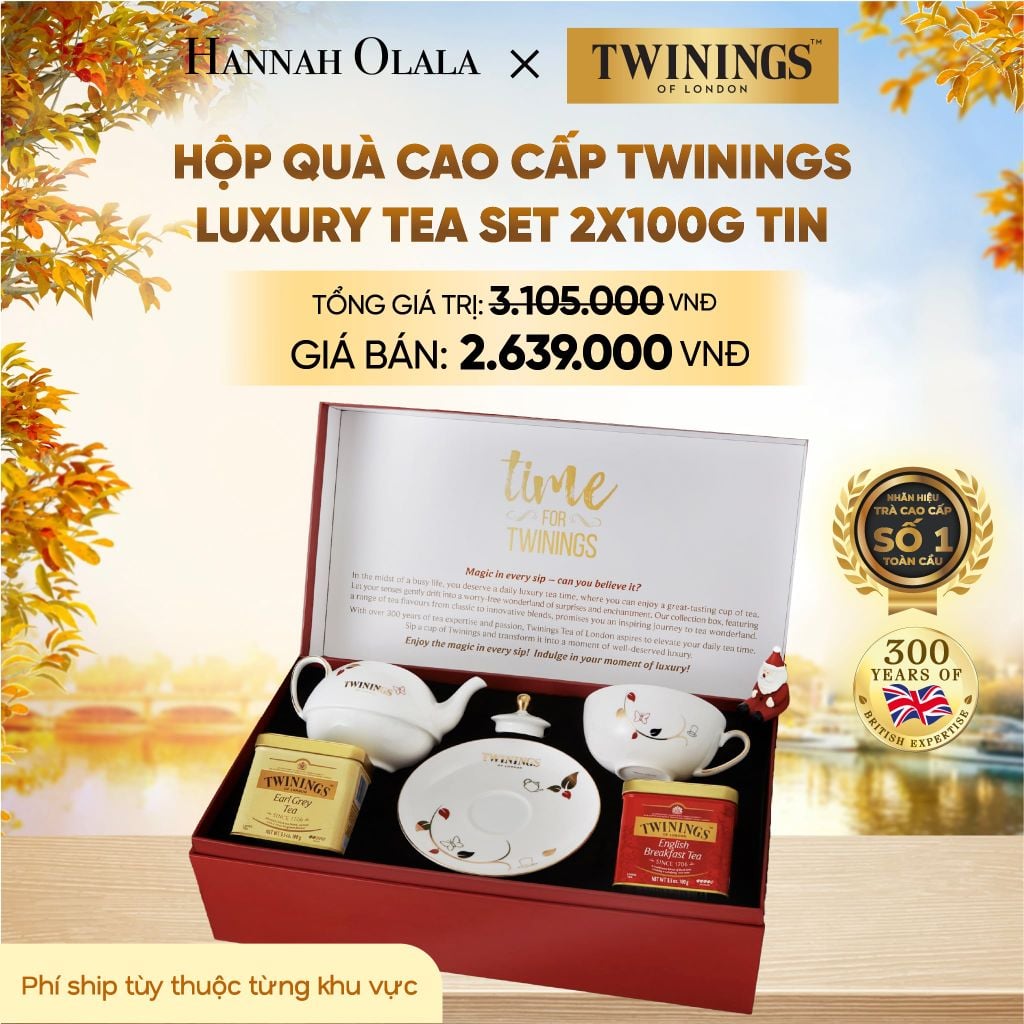  HỘP QUÀ TWININGS CAO CẤP ĐẶC BIỆT - DEAL 10 - E1496 