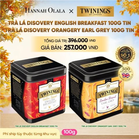  TRÀ ĐEN TWININGS DẠNG HỘP THIẾC CAO CẤP - DEAL 6 - E1511 