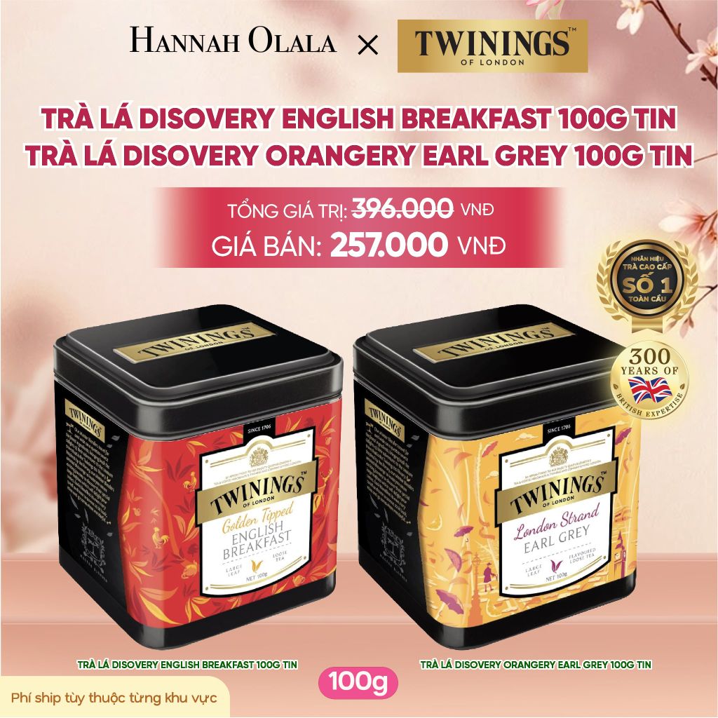  TRÀ ĐEN TWININGS DẠNG HỘP THIẾC CAO CẤP - DEAL 6 - A36 