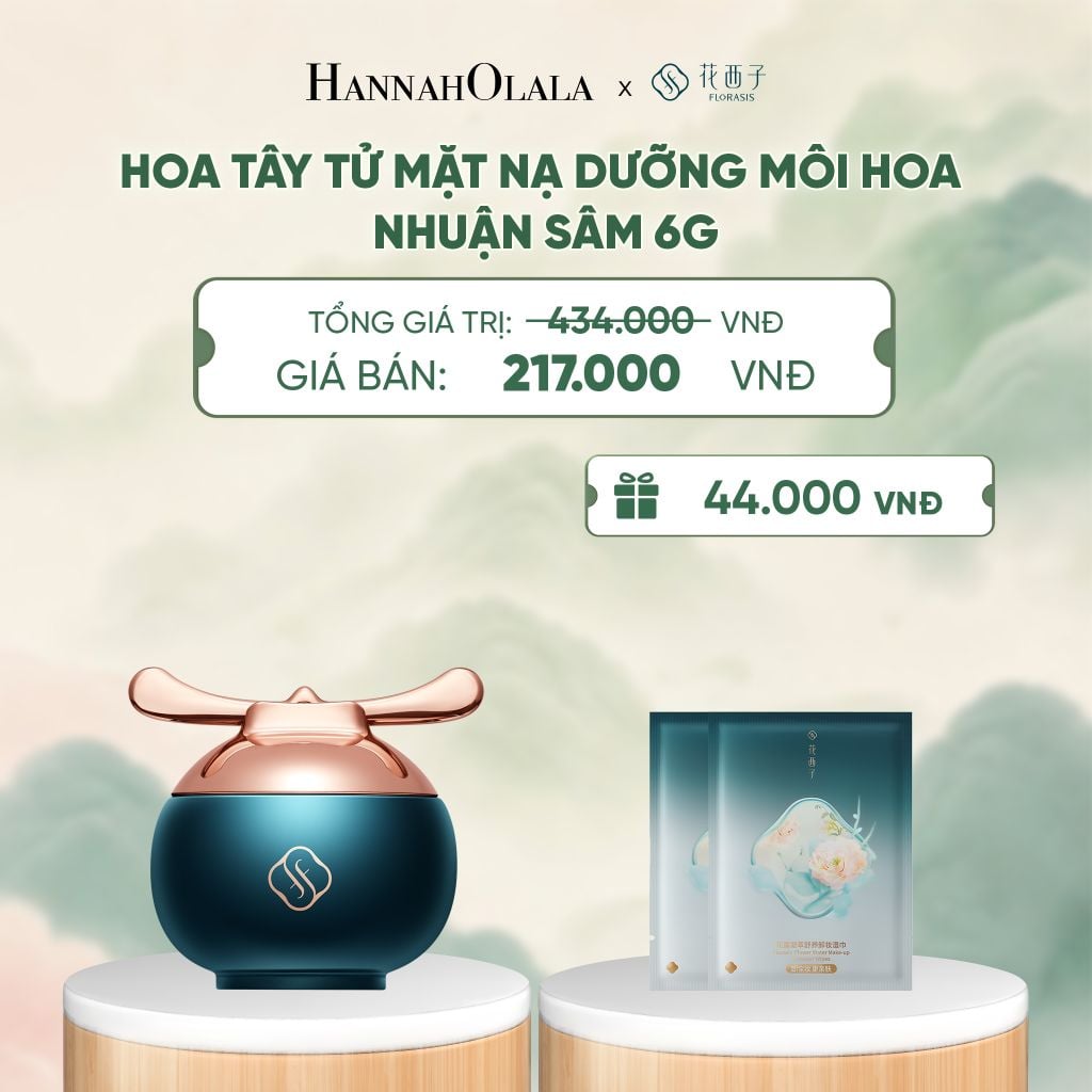  HOA TÂY TỬ MẶT NẠ DƯỠNG MÔI HOA NHUẬN SÂM 6G - A3048 