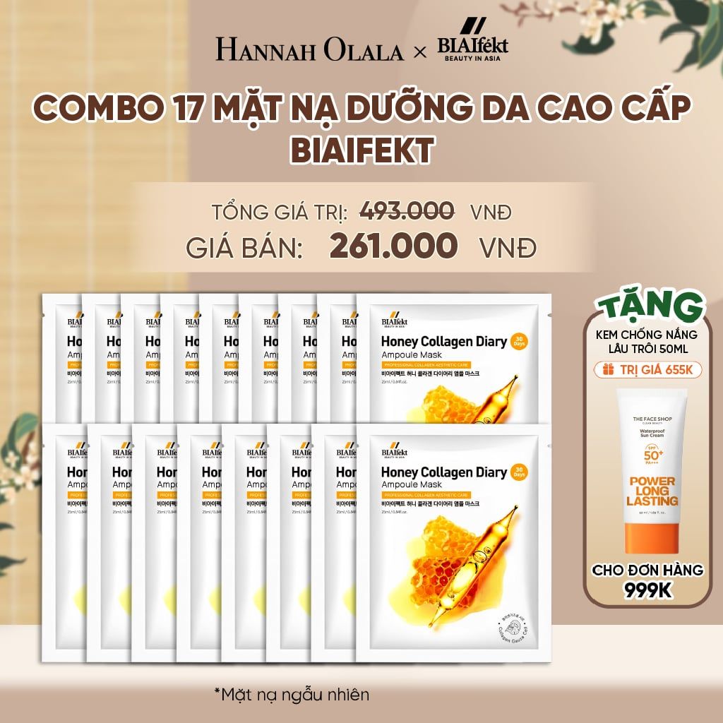  COMBO 17 MẶT NẠ DƯỠNG DA CAO CẤP BIAIFEKT 25ML - A2028 