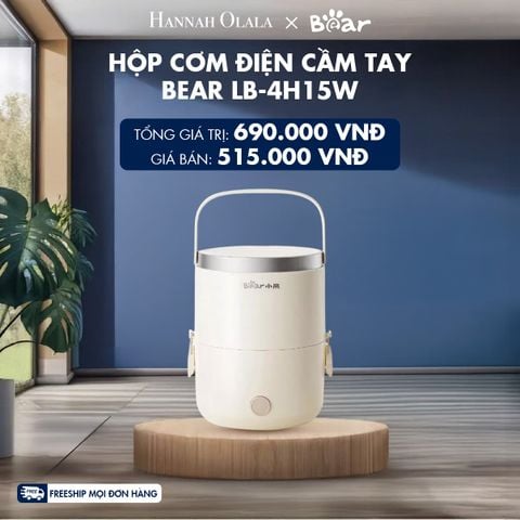  HỘP CƠM ĐIỆN CẦM TAY BEAR LB-4H15W - DEAL 2 